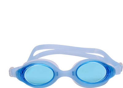 THE MORNING PLAY High Quality UV and Anti-fog Swimming Goggles LIGHT BLUE ASG-4 Swimming Goggles(Blue)