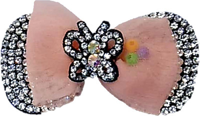 

Proplady Partywear Stylish Rhinestones Stud Bow Hair Clips, Pins, Hair Brooch for Girls & Women|Wedding Hair Accessories|Latest Hair Hair Pin, Hair Clip, Tic Tac Clip, Hair Accessory Set(Orange)