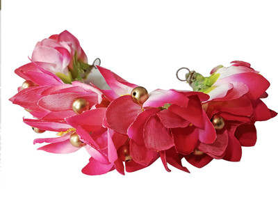 

AASA New Style Juda Bun Decoration Hair Gajra For Bridal Accessories Hair Accessory Set(Pink)