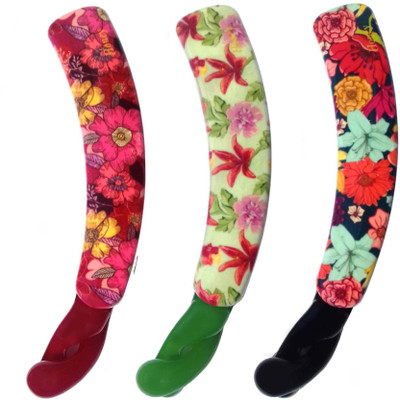 

Shreya Collection Multicolour Floral Design Print Banana Hair Clips (Pack of 3) Banana Clip(Multicolor)