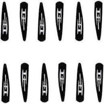 

Baba fashions Hair clips,tik.tak clips rajvi black 12 pices 1 card Hair Clip(Black)