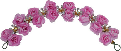

WIZME Hair Styling Gajra For Women Hair Accessory Set(Pink)