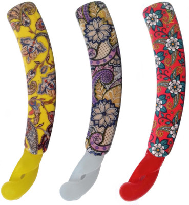 

Shreya Collection Multicolour Floral Design Print Banana Hair Clips (Pack of 3) Banana Clip(Multicolor)