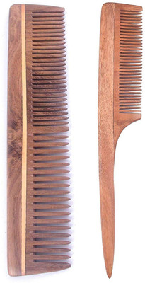 

WIZME combo of neem wood comb for women for hair growth