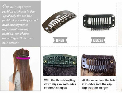

A To Z Traders Synthetic Extensions For Women And Girls, Pack Of 1 (Curly ] Dark Brown With Blond Highlighting Hair Extension