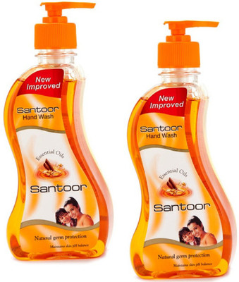 

santoor Handwash sandel(430 ml, Bottle, Pack of 2)