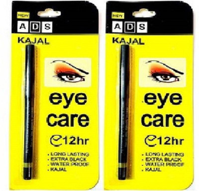 

Whinsy Pack of 2 Waterproof Jet Black Eye Kajal(Black)