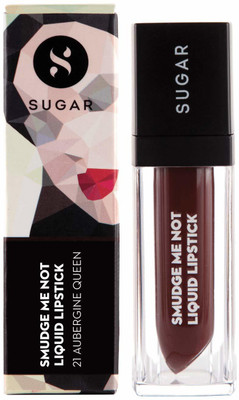 

Sugar Smudge me not liquid Lipstick, 4.5ml(21 Aubergine Queen)