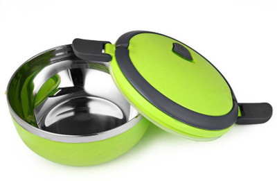 Caryn 2layer 2 Containers Lunch Box(1400 ml), Green