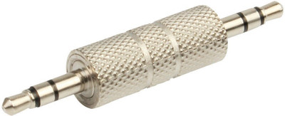 

Fedus 3.5 mm Male-to Male Plug Stereo Audio Jack Extender Adapter Headphone Adapter(Silver)