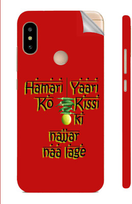Snooky Mi Redmi 6 pro Mobile Skin(Red)