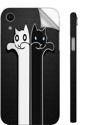 Snooky Apple iPhone XR Mobile Skin(Black)