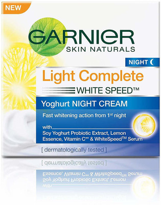 

Garnier Skin Naturals, Light Complete Night Cream, 40gm(40 g)