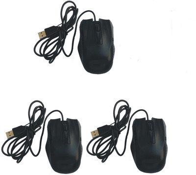 REDROK MU-253S 3P Wired Ambidextrous Optical Mouse(USB 2.0, Black)