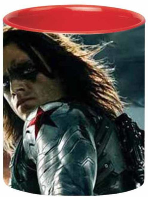 ARTBUG Bucky Barnes -1626-Red Ceramic Coffee Mug(350 ml)