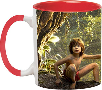 ARTBUG Grey The Jungle Book -1773-Red Ceramic Coffee Mug(350 ml)
