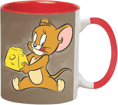 ARTBUG Jerry Cartoon -1420-Red Ceramic Coffee Mug(350 ml)
