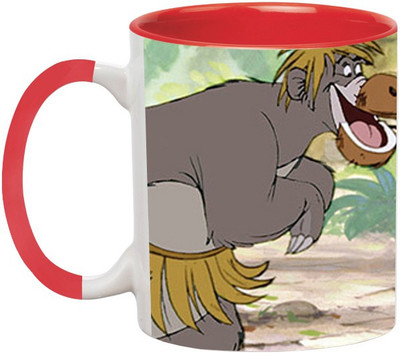 ARTBUG The Jungle Book Love -1774-Red Ceramic Coffee Mug(350 ml)