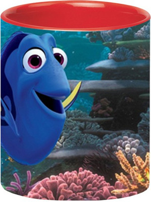 ARTBUG Finding Dory -1739-Red Ceramic Coffee Mug(350 ml)