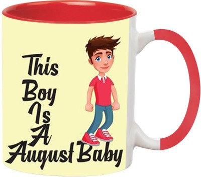 Ashvah Born in August Baby Ceramic Coffee Mug(350 ml)