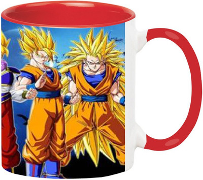 ARTBUG Dragon Ball Z Cartoon -1496-Red Ceramic Coffee Mug(350 ml)