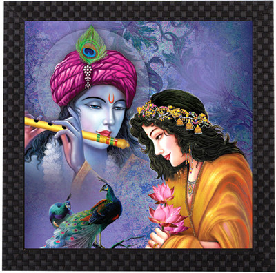 86% OFF on 1A Art Street Miniature Divine Radha Krishna Playing Flute UV  Textured Framed Painting For Home And Office D�cor Digital Reprint 12 inch  x 12 inch Painting on Flipkart | PaisaWapas.com