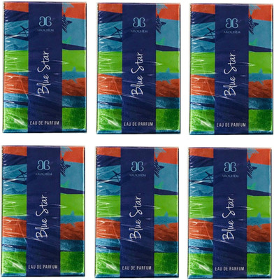 

Arochem Blue Star Perfume 100ML Each (Pack of 6) Eau de Parfum - 600 ml(For Men & Women)