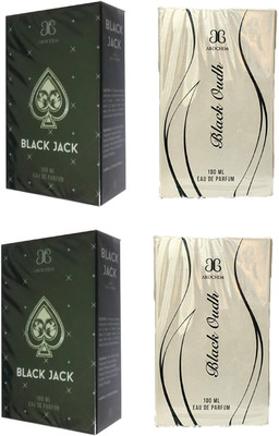 

Arochem 2 Black Jack and 2 Black Oudh Perfume 100ML Each (Pack of 4) Eau de Parfum - 400 ml(For Men & Women)