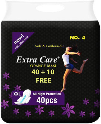 

TFC XXL 50 Sanitary Pads Soft & Comfortable Maxi For Girls & Women, Orange Maxi Sanitary Pad(Pack of 50)