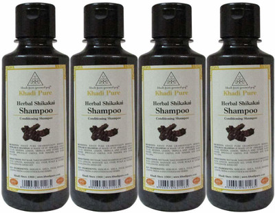 

Khadi Pure Herbal Shikakai Shampoo - 210ml (Set of 4)(840 ml)