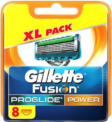 Gillette FUSION PRO-GLIDE POWER 8 PIC XL PACK(Pack of 8)