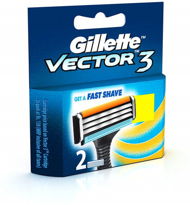 

Gillette Vector 3 Cartridge (2 Blades)(Pack of 2)