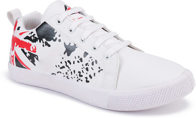 ORICUM ORIFWSH(O)-1183-Sneakers, Loafers, Sports Shoes Sneakers For Men(White, Black, Red , 6)