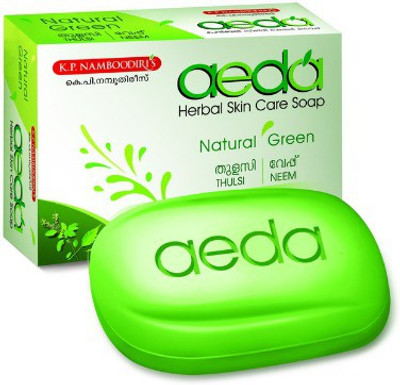 

K.P. Namboodiri K.P. Namboodiri's AEDA Natural Green Soap Pack of 4 X 75g(75 g, Pack of 4)