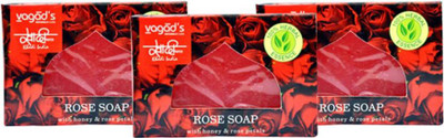 

Vartika Khadi Herbal Rose Soap 300gm (Pack of 3) (300 g, Pack of 3)(375 g, Pack of 3)