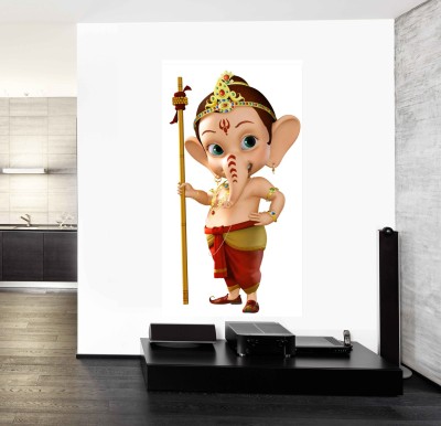 Impression Wall 61 cm Bal Ganesh JI Self Adhesive Sticker(Pack of 1)