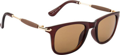 Deixels Rectangular Sunglasses(Brown)