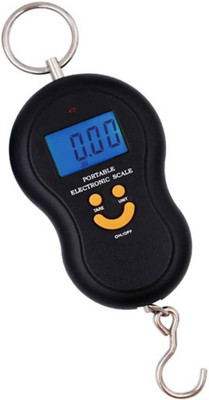 

Granny Smith Smiley Pocket Weight Machine Digital 50 KG Travel Luggage Weighing Scale(Black)