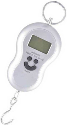 

Granny Smith Smiley Pocket Weight Machine Digital 50Kg Travel Luggage Weighing Scale(Silver)