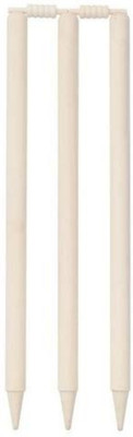 LURAGS Platinum natural white set of 3 stumps with bails(White)