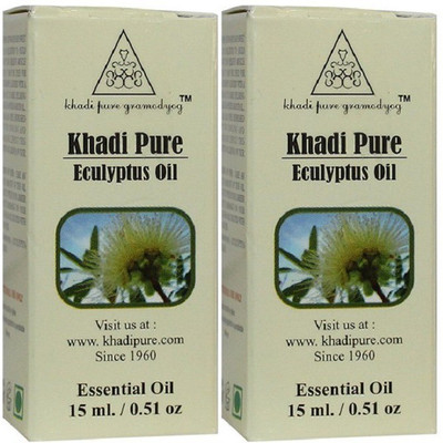 

Khadi Pure Herbal Eucalyptus Essential Oil - 15ml (Set of 2)(30 ml)