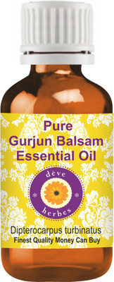 

Deve Herbes Pure Gurjun Balsam Essential Oil (Dipterocarpus turbinatus) 100% Natural Therapeutic Grade Steam Distilled(50 ml)