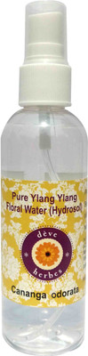 

Deve Herbes Pure Ylang Ylang Floral Water (Hydrosol) (Cananga odorata) 100% Natural Therapeutic Grade(100 ml)