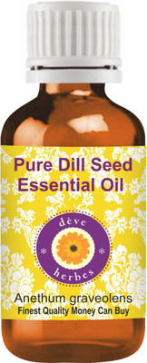 

Deve Herbes Pure Dill Seed Essential Oil (Anethum graveolens) 100% Natural Therapeutic Grade Steam Distilled(50 ml)