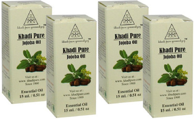 

Khadi Pure Herbal Jojoba Essential Oil 15ml (Set of 4)(60 ml)