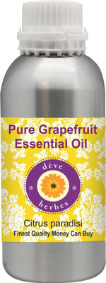 

Deve Herbes Pure Grapefruit Essential Oil (Citrus paradisi) 100% Natural Therapeutic Grade Steam Distilled(300 ml)