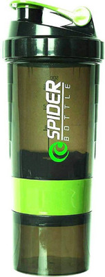 spider 500 ml Plastic Shaker(Pack of 1, Green)