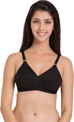 SOUMINIE by Belle Lingeries Classic Fit Pure Cotton Non-Padded Dailywear Women Full Coverage Bra(Black)