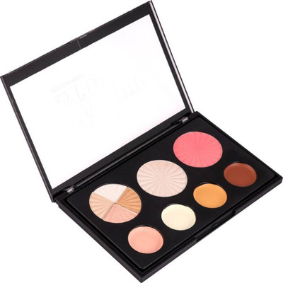 

INWISH 3 in 1 highlighter, bronzer and contouring contour concealer pallete for all skin types(multicolor)