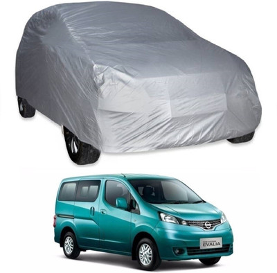 AutoKick Car Cover For Nissan Evalia (Without Mirror Pockets)(Silver)